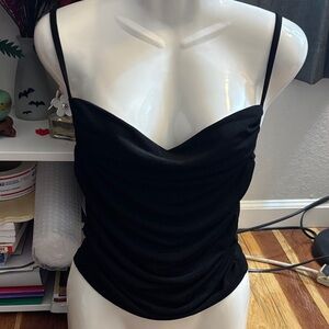 Forever 21 Black Ruched Camisole